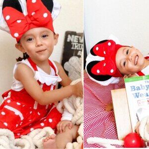 Disney | White & Red Polka Dot Chef Hat Mickey Ears